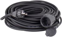 AS Schwabe 60371 Stroom Verlengkabel Zwart 10.00 m H07RN-F 3G 1,5 mm²