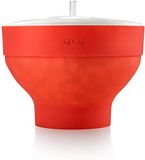 Lékué Popcornschaal, rood, 20 cm