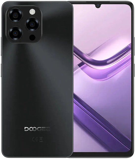 DOOGEE Note 58 17,1 cm (6.75") Dual SIM Android 15 USB Type-C 8 GB 128 GB 6250 mAh Zwart
