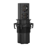 Bachmann Elevator 1x CEE 7/7 2x Euro, zwart, 2 m