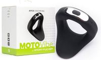 Merkloos / Sans marque Sport Fucker Teardrop Cockring met Vibratie Motovibe Apex Zwart Siliconen