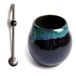 Yerba Mate Theebeker | 300 ml | Unieke Matero | Vaatwasmachinebestendig | Roestvrij Stalen Rietje Bombilla Bola Zwart | 21 cm | Set Voor Mate Thee