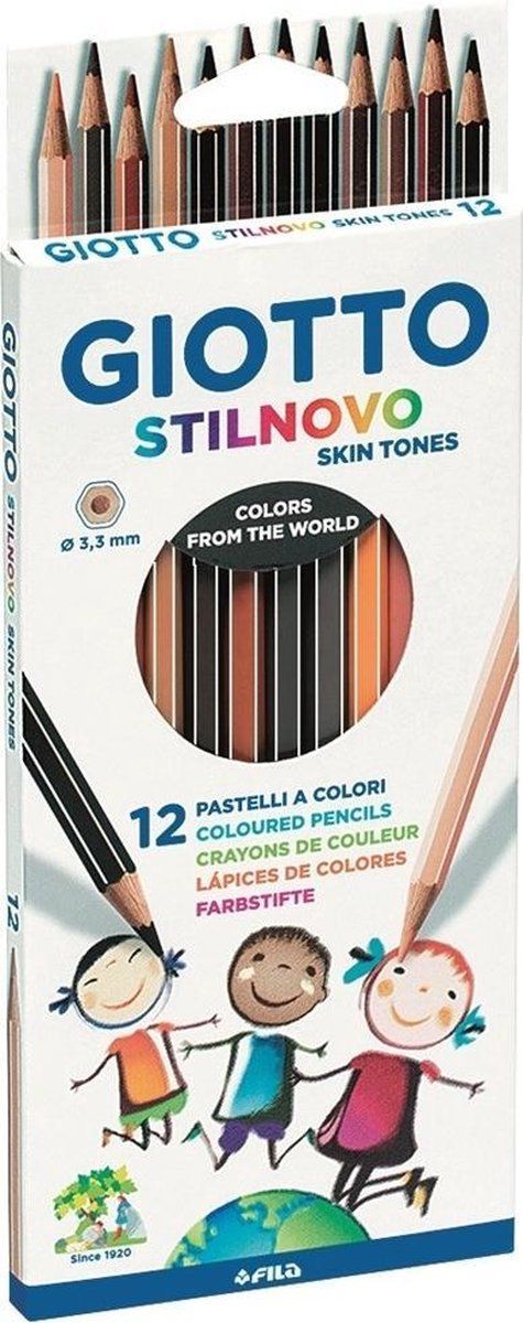 Giottos Pastelli Giotto Stilnovo Skin Tones - 12 Colored Pencils