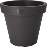 Pro Garden Bloempot - antraciet - rond - D50 cm - kunststof