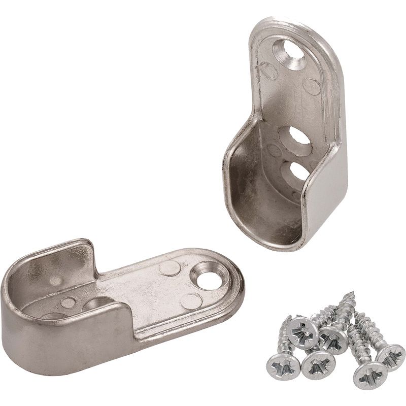 Kastroedehouder ovaal 30x15mm staal (2 Stuks)