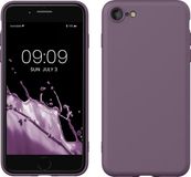kwmobile telefoonhoesje geschikt voor Apple iPhone SE (2022) / iPhone SE (2020) / iPhone 8 / iPhone 7 - Back cover in Bleke iris
