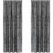 Rideaux en velours 2 pièces gris 260 x 140 cm velours