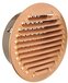 Edilplast La Ventilazione GTRP125R ventilatierooster voor inbouw, rond, koper, 150 mm