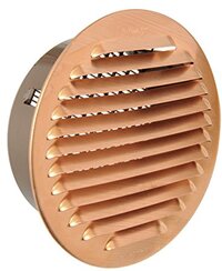Edilplast La Ventilazione GTRP125R ventilatierooster voor inbouw, rond, koper, 150 mm