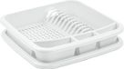 Plastic Forte égouttoir - avec bac de récupération - blanc ivoire - 39 x 39 cm