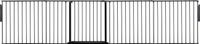 Safetots Kamerbreedhek, Panelenhek, Tot 331cm Breed, Zwart, 70cm Hoog