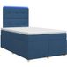 Maison Exclusive - Lit boxspring avec matelas et tête de lit, bleu, 120 x 190 cm, rembourré
