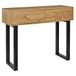 HOME DECO FACTORY, HD0431, Console Calypso Moderne, Veelzijdig entree meubel met geoptimaliseerde opbergruimte, Elegant ontwerp voor woonkamer of kantoor, Afmetingen 100x80x35 cm, Bruin Zwart