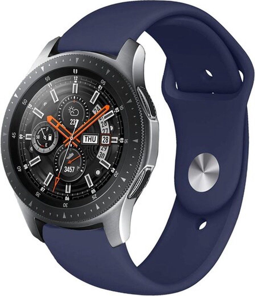 By Qubix Qubix Garmin Venu 2 - Rubberen sportband - Donkerblauw