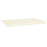 vidaXL Vervangingsdoek voor luifel 600x350 cm polyester crèmekleurig