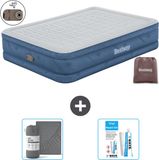 Bestway Luchtbed - 2-Persoons - 152 x 203 x 46 cm - Blauw - Inclusief Pomp