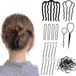 Minkissy Metalen haarspeldjes, eendenbekhaarspeldjes, haarspeldjes voor styling, scheidingsspeldjes, haaraccessoires voor kappers (3 stuks)