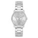 Guess Roxy GW0987L1 dameshorloge, roestvrij staal, 36 mm, roestvrijstalen armband, zilver, 3 bar, wijzerplaat: zilver
