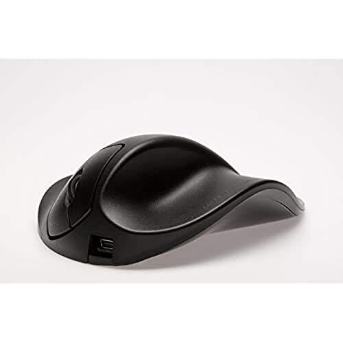 Hippus HandShoe Mouse rechts L | optische muis | ergonomisch ontwerp - preventie tegen muisarm/tennisarm (RSI-syndroom) - bijzonder armvriendelijk | 2 toetsen