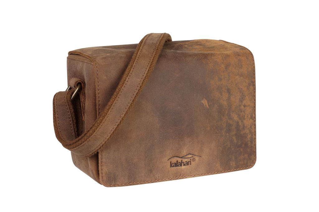 Kalahari KAAMA LS-16 Schoudertas - Bruin - Leer