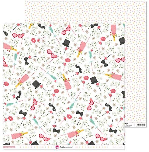 Anita y Su Mundo Collectie Nos Casamos papier voor scrapbooking, papier, party, 30,5 x 30,5 cm