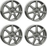 Autec 4 Autec Tallinn velgen, 6,5x16, 4x108, argenté, geschikt voor Opel Mokka, Crossland, Corsa, Frontera, Crossland X. Jantes aluminium 4x108, argenté, pour Opel Mokka, Crossland, Corsa