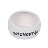 Nobby 82419 Hungry keramische voederbak, 0,30 l, Ø 13 x 5,5 cm, crème