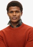 Superdry Textured Crew Knit Jumper M6110657a Autumnal Orange Mannen Maat - XXL