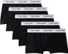 Calvin Klein Underwear 5-pack boxershorts voor heren, zwart, effen, 95% katoen, 5% elastaan, maat 164/176