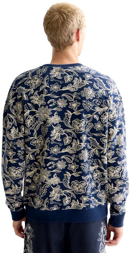 Scotch & Soda Heren Sweater Lucky Bandana Dress Blues