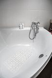 Badmat, antislip, wit, schimmelbestendig, antibacterieel, geurend, met citroenessentie, met zuignap, anti-slip, 38 x 79 cm, 100% PVC, geproduceerd in Italië