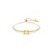 Swarovski Matrix Tennis Armband Verguld Metaal Bruin Kristal Goudkleurig