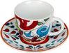 Set de tasses à café, 6 pièces, coloré, nostalgique