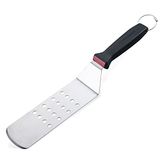 braadspatel FMprofessional Presist geperforeerde spatel, roestvrijstalen spatel voor het omdraaien en serveren, geweldig barbecue-accessoire, grillspatel, ideaal als spatel, hamburgerspatel of spatel van ca