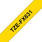 Brother TZEFX631 Labelprinter-tape geel