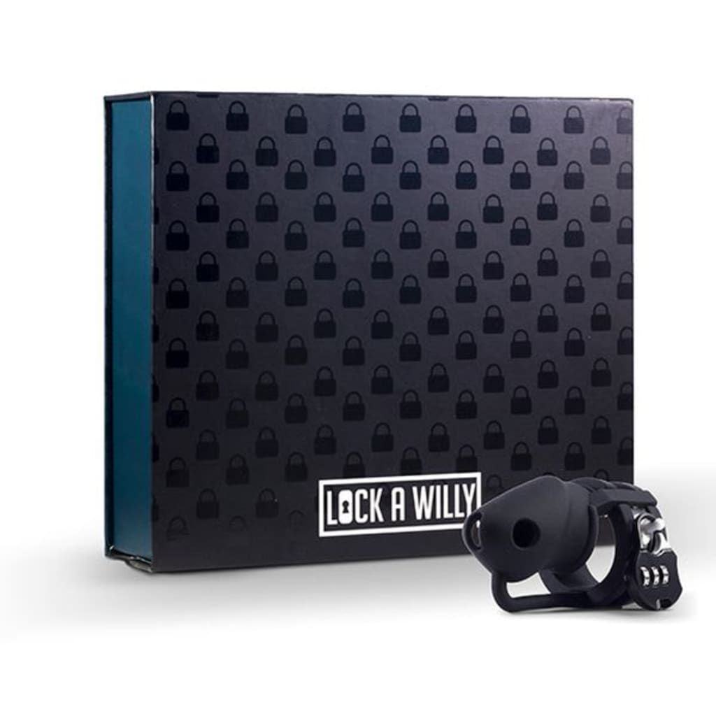 Peniskooi Zwarte Siliconen Lock-a-Willy 72800