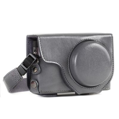 MegaGear MG1261 - Cameratas - Grijs - Leer - Panasonic Lumix DC-ZS70