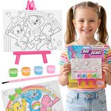 Sarcia.eu Care Bears Schilderdoek met opdruk op een schildersezel, creatieve set, kunstset om te schilderen