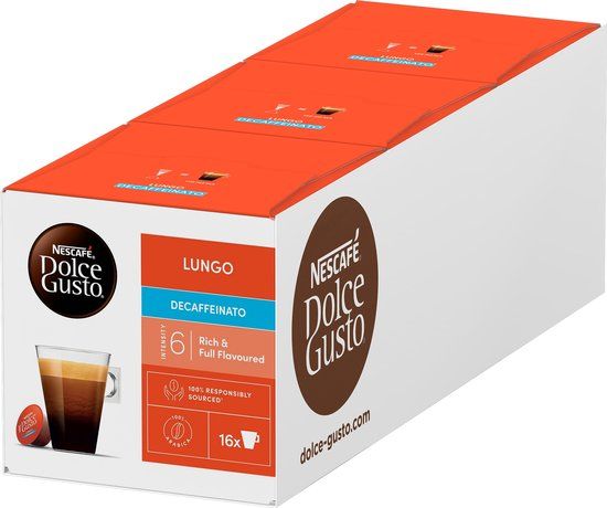 Nescafé Dolce Gusto Lungo Decaffeinato Capsules - 48 Koffiecups
