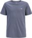 JACK&JONES T-shirt garçon JREBREBEL LOGO TEE SS CREW NECK NOOS JNR Folkstone Gray Coton Regular Fit - Taille 128