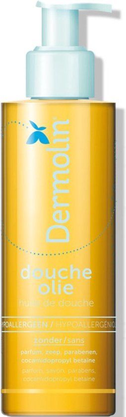 Dermolin Douche Olie - 200ml - Verzorgende Olie voor de Droge, Gevoelige Huid