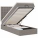 VidaXL Ottoman Bed with Mattresses 200x200cm Fabric Taupe