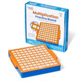 Learning Resources Multiplication Practice Board vermenigvuldigingsbord, 9 x 9, educatief speelgoed met draaischijf voor het oefenen van tabellen vanaf 7 jaar