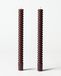 HEMA Bougies De Table ⌀2,2 X 25 cm Nervurées Marron Foncée - 2 Pièces