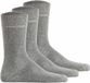 Hudson Unisex Sokken Simply 3-Pack Katoen Grijs 35-38