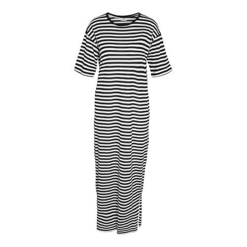 NOISY MAY NMMAYDEN Striped Maxi Dress - Black/White