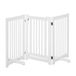 PawHut Barrière modulable pliable barrière de sécurité avec porte verrouillable intégrée dim. 155L x 35,5l x 76H cm MDF blanc