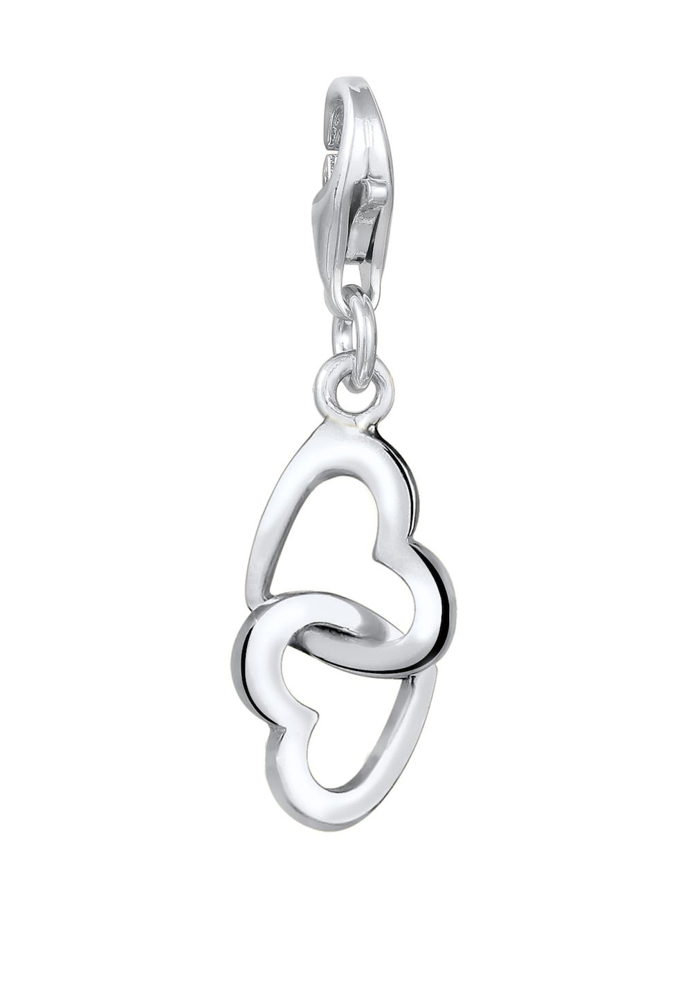 Elli Elli Bedel Dames Hanger Dubbele Harten Verbondenheid in 925 Sterling Zilver