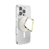 PopSockets Telefoongreep voor MagSafe met kickstand, magnetische standaard, verwisselbare top, veilige grip voor iPhone MagSafe-hoesjes, telefoon en tablet grip - geëmailleerde horchata-snit
