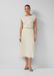 s.Oliver Geplooide midi rok van mesh met jersey voering